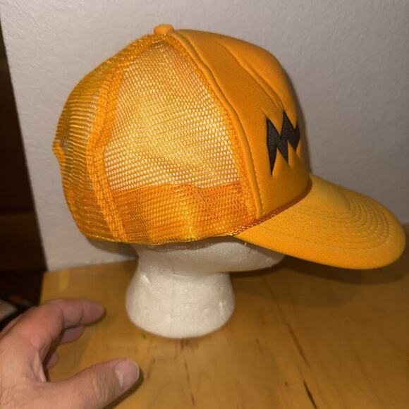 Vintage 80's Charlie Brown Snoopy Cartoon Tv Snapback Mesh Trucker Surf Cap Hat - Picture 2 of 6